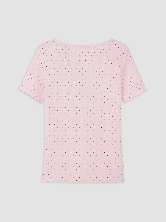 Şortlu Pijama Takımı PEMBE BASKILI