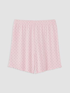 Şortlu Pijama Takımı PEMBE BASKILI
