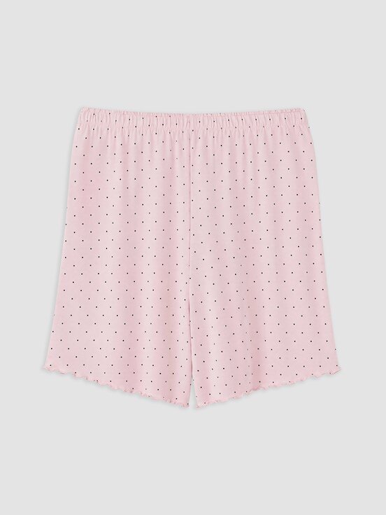 Şortlu Pijama Takımı PEMBE BASKILI