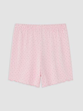 Şortlu Pijama Takımı PEMBE BASKILI