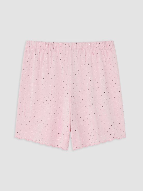 Şortlu Pijama Takımı PEMBE BASKILI