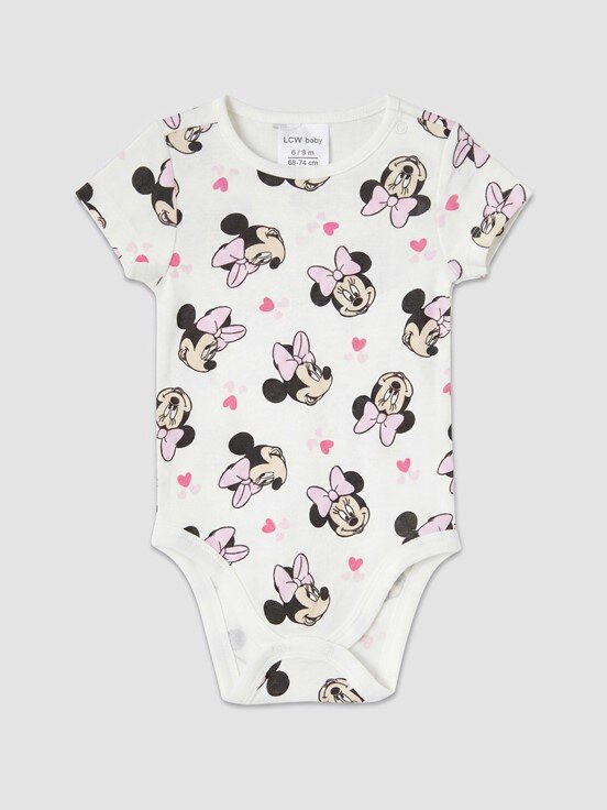 Çıtçıtlı Body EKRU BASKILI