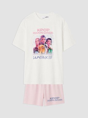 Şortlu Pijama Takımı EKRU