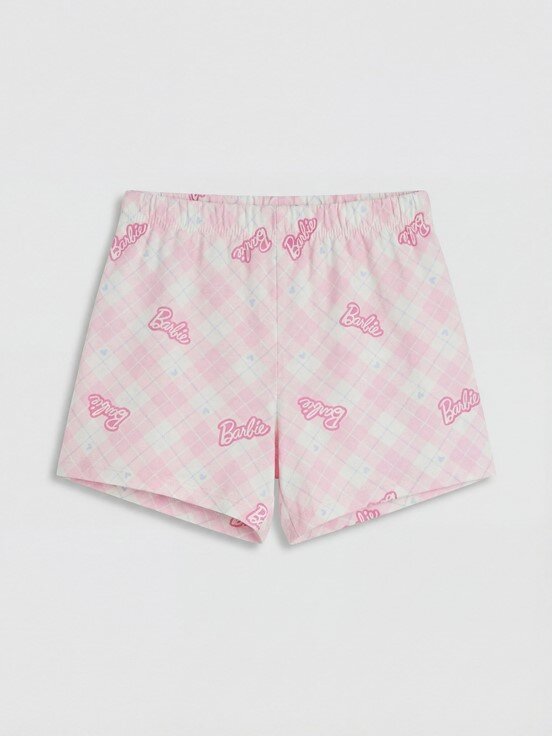 Şortlu Pijama Takımı PEMBE BASKILI