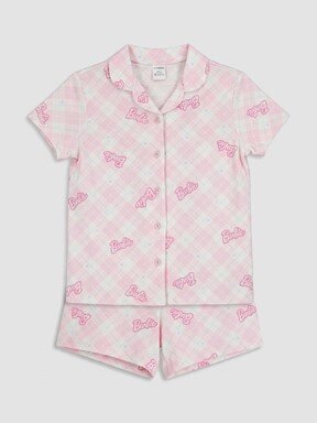 Şortlu Pijama Takımı PEMBE BASKILI