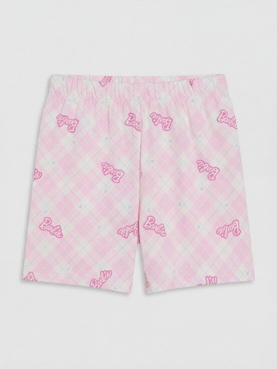 Şortlu Pijama Takımı PEMBE BASKILI
