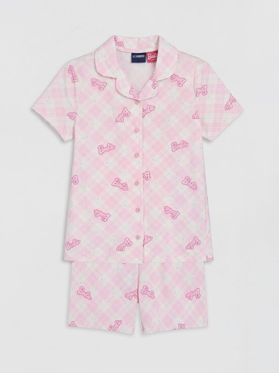 Şortlu Pijama Takımı PEMBE BASKILI