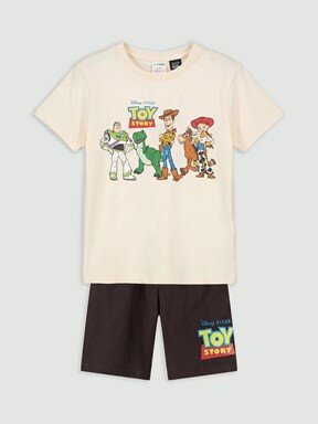 Şortlu Pijama Takımı KREM RENGİ