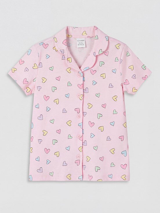 Şortlu Pijama Takımı PEMBE BASKILI