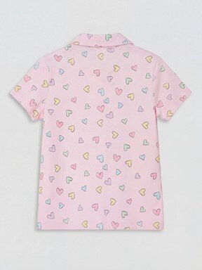 Şortlu Pijama Takımı PEMBE BASKILI