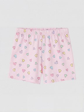 Şortlu Pijama Takımı PEMBE BASKILI