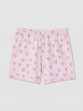 Şortlu Pijama Takımı PEMBE BASKILI
