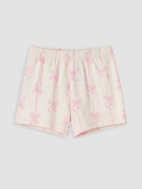 Şortlu Pijama Takımı AÇIK PEMBE BASKILI