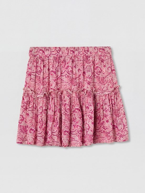 Etek PEMBE BASKILI