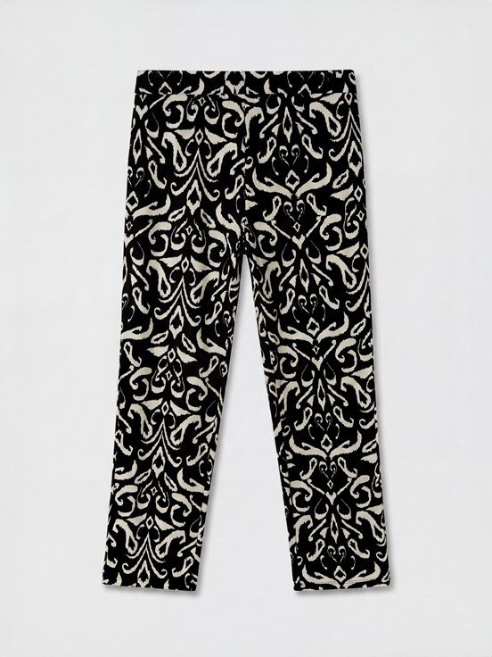 Pantolon SİYAH BASKILI