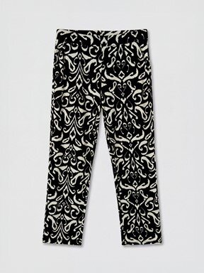 Pantolon SİYAH BASKILI