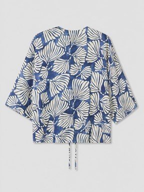 Kimono MAVİ BASKILI