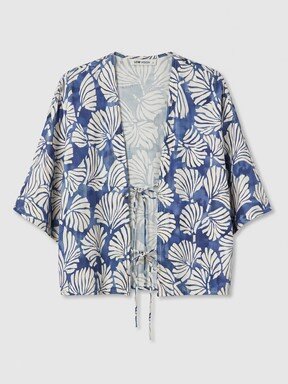 Kimono MAVİ BASKILI