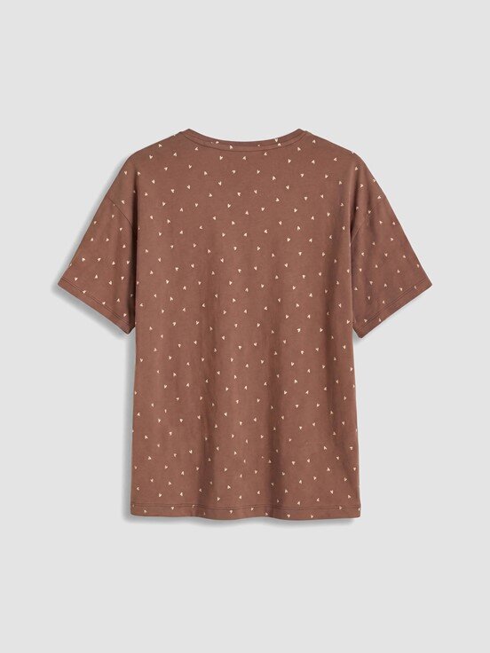 Pijama Takım AÇIK KAHVERENGİ BASKILI