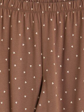 Pijama Takım AÇIK KAHVERENGİ BASKILI