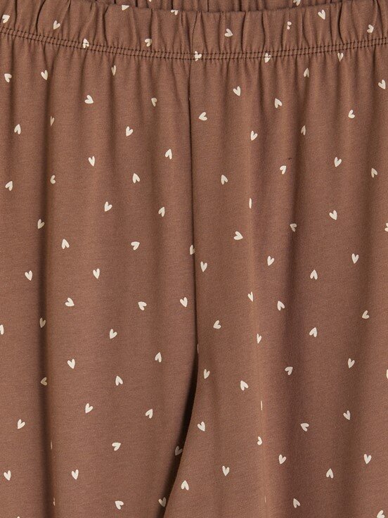 Pijama Takım AÇIK KAHVERENGİ BASKILI