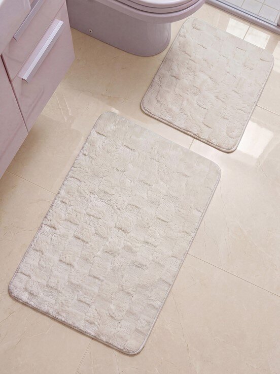 Banyo Paspası BEYAZ BASKILI