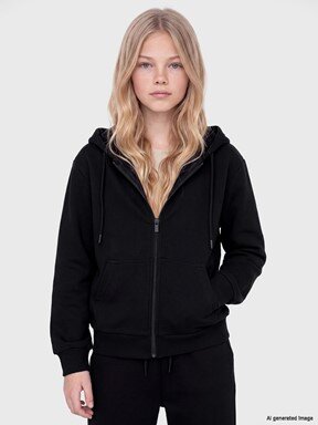 Fermuarlı Sweatshirt MAT PEMBE