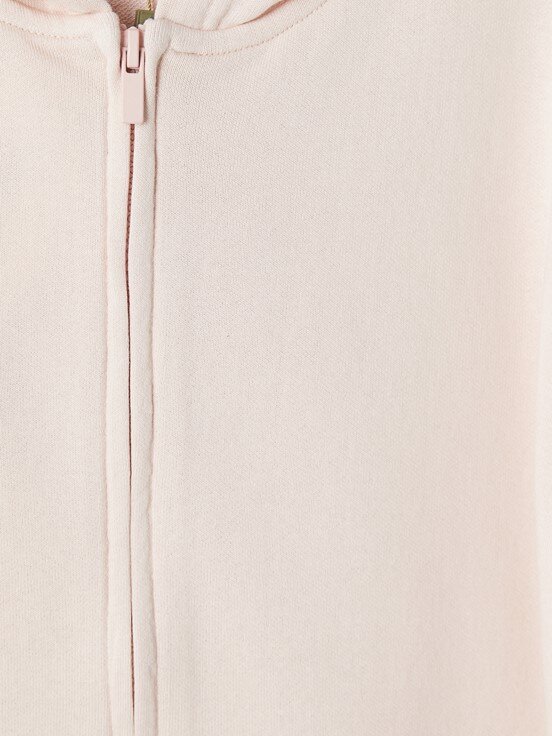 Fermuarlı Sweatshirt MAT PEMBE