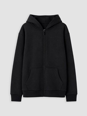 Fermuarlı Sweatshirt GRİ MELANJ