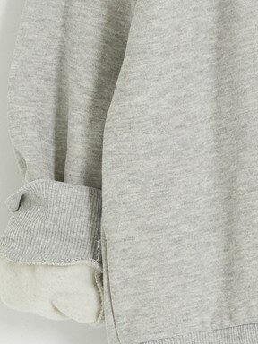 Fermuarlı Sweatshirt GRİ MELANJ