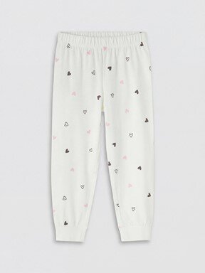 Pijama Takım EKRU BASKILI