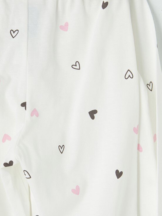 Pijama Takım EKRU BASKILI