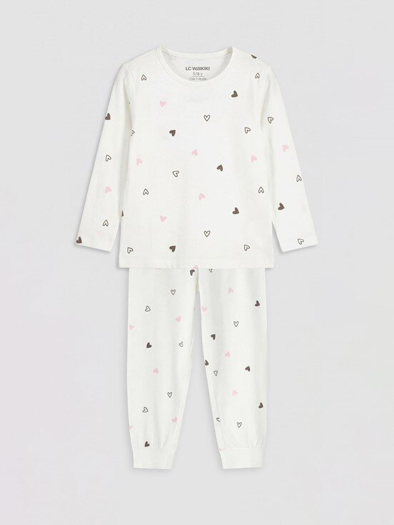 Pijama Takım EKRU BASKILI