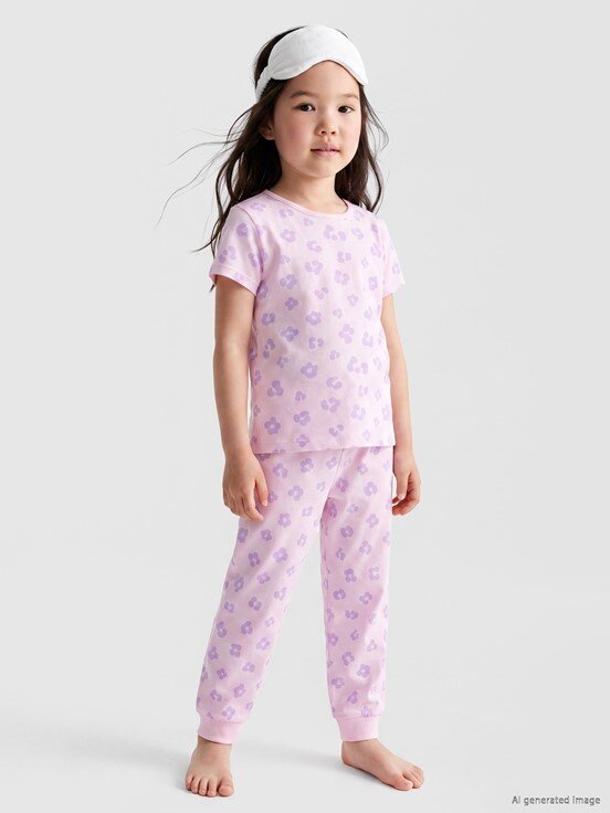 Pijama Takım AÇIK PEMBE BASKILI