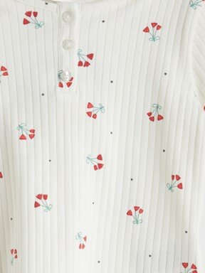 Pijama Takım EKRU BASKILI