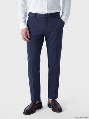 Chino Pantolon İNDİGO MELANJ