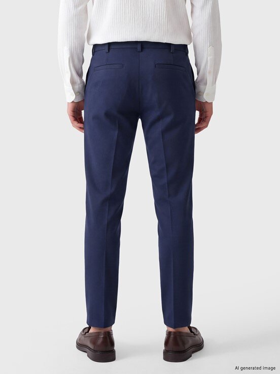 Chino Pantolon İNDİGO MELANJ