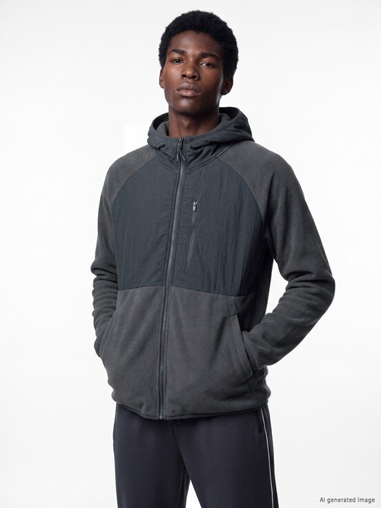 Fermuarlı Sweatshirt KOYU GRİ