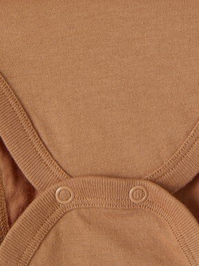 Çıtçıtlı Body KREM BASKILI