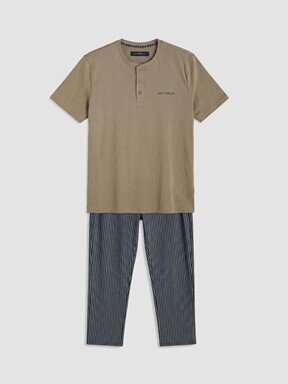 Pijama Takım KOYU BEJ