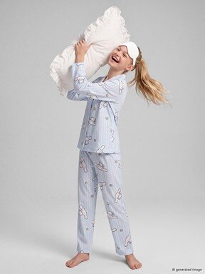 Pijama Takım MAVİ BASKILI