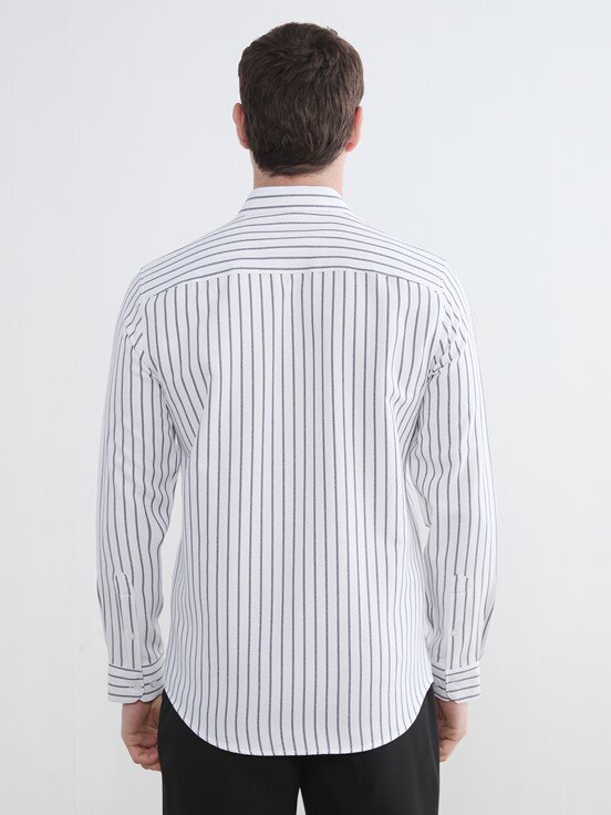 Gömlek LACİVERT ÇİZGİLİ