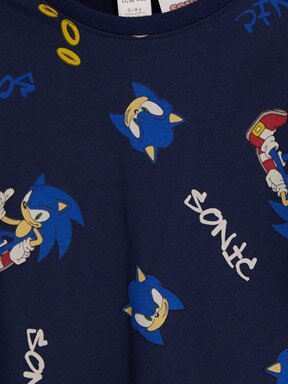 Pijama Takım LACİVERT BASKILI