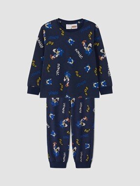 Pijama Takım LACİVERT BASKILI