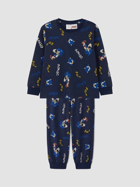 Pijama Takım LACİVERT BASKILI