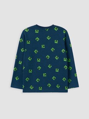 Pijama Takım KOYU PETROL BASKILI