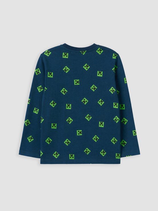 Pijama Takım KOYU PETROL BASKILI