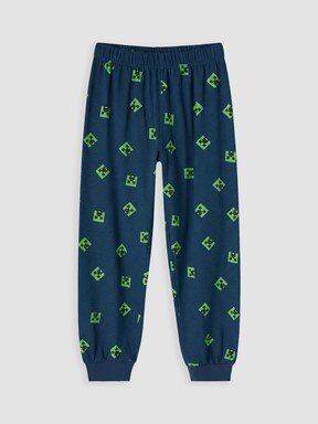 Pijama Takım KOYU PETROL BASKILI