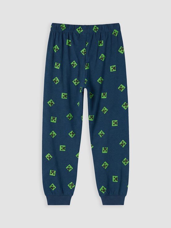 Pijama Takım KOYU PETROL BASKILI