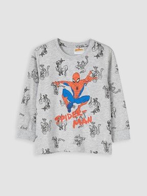 Pijama Takım GRİ MELANJ BASKILI